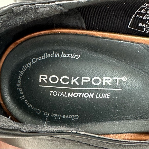 Rockport Womens Size 9.5 M Black Leather Criss Cross Soft Wedge Shoes 10… - Picture 12 of 14
